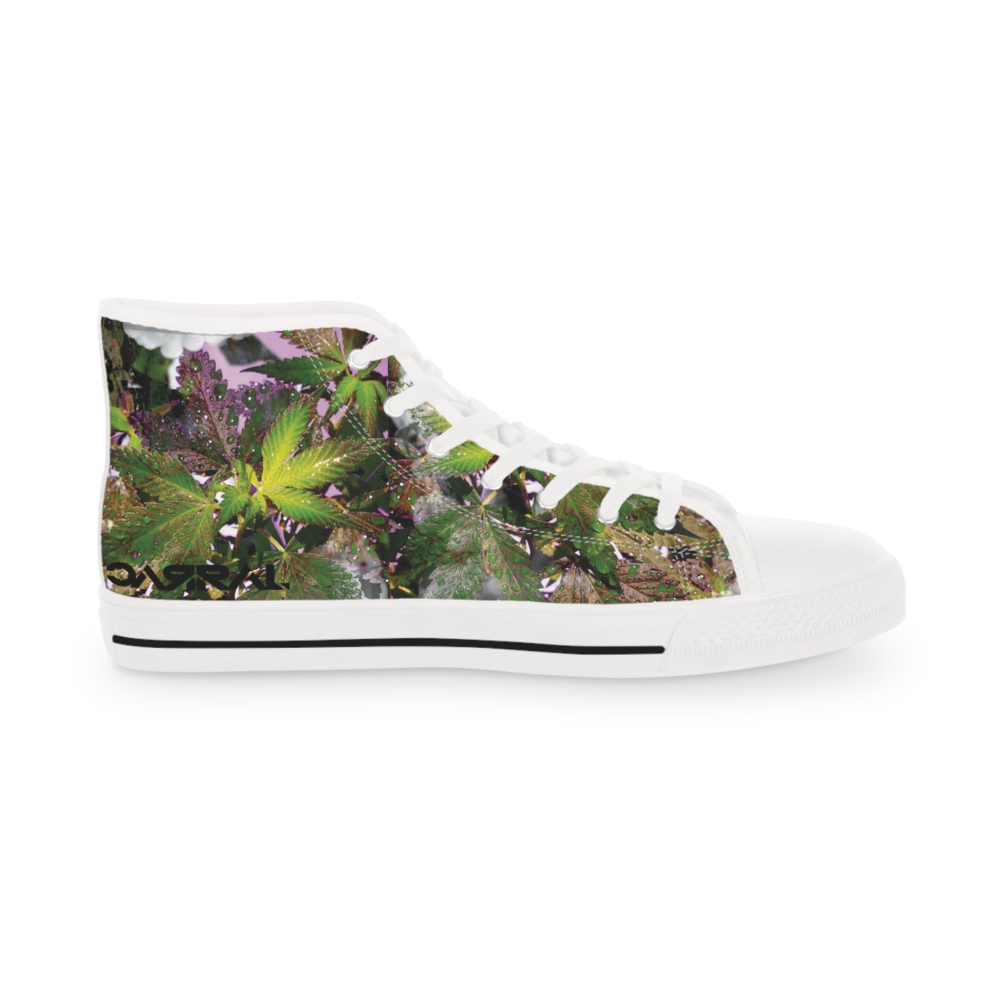 YM CARRAL Stylish High Top Sneakers for Nature Lovers, Trendy Sneakers, 420, Custom Footwear, Unique Gift, Summer Fashion