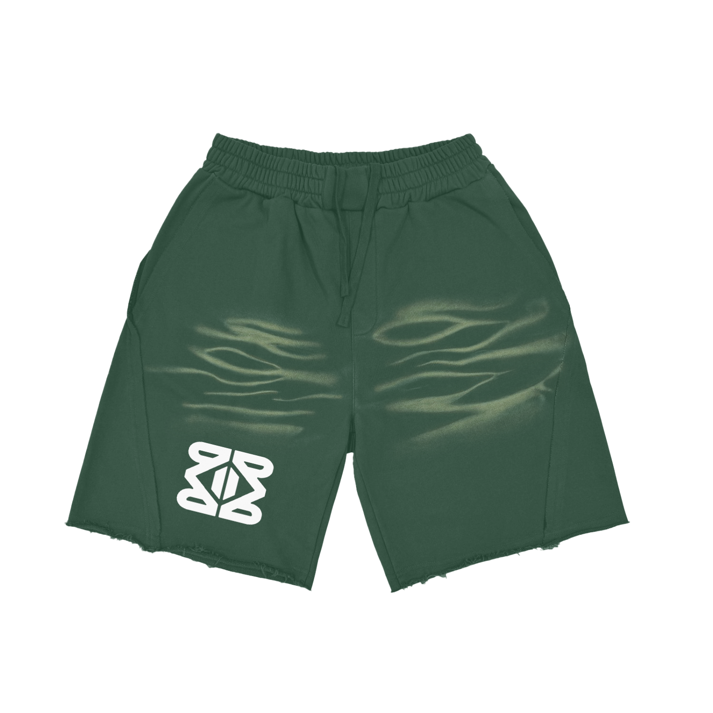 YM CARRAL Vintage Washed Tiger Stripes Short Pants