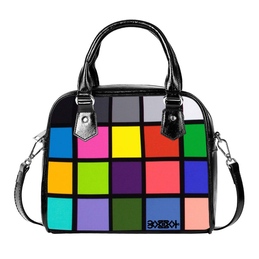 YM CARRAL Color Checker Handbag