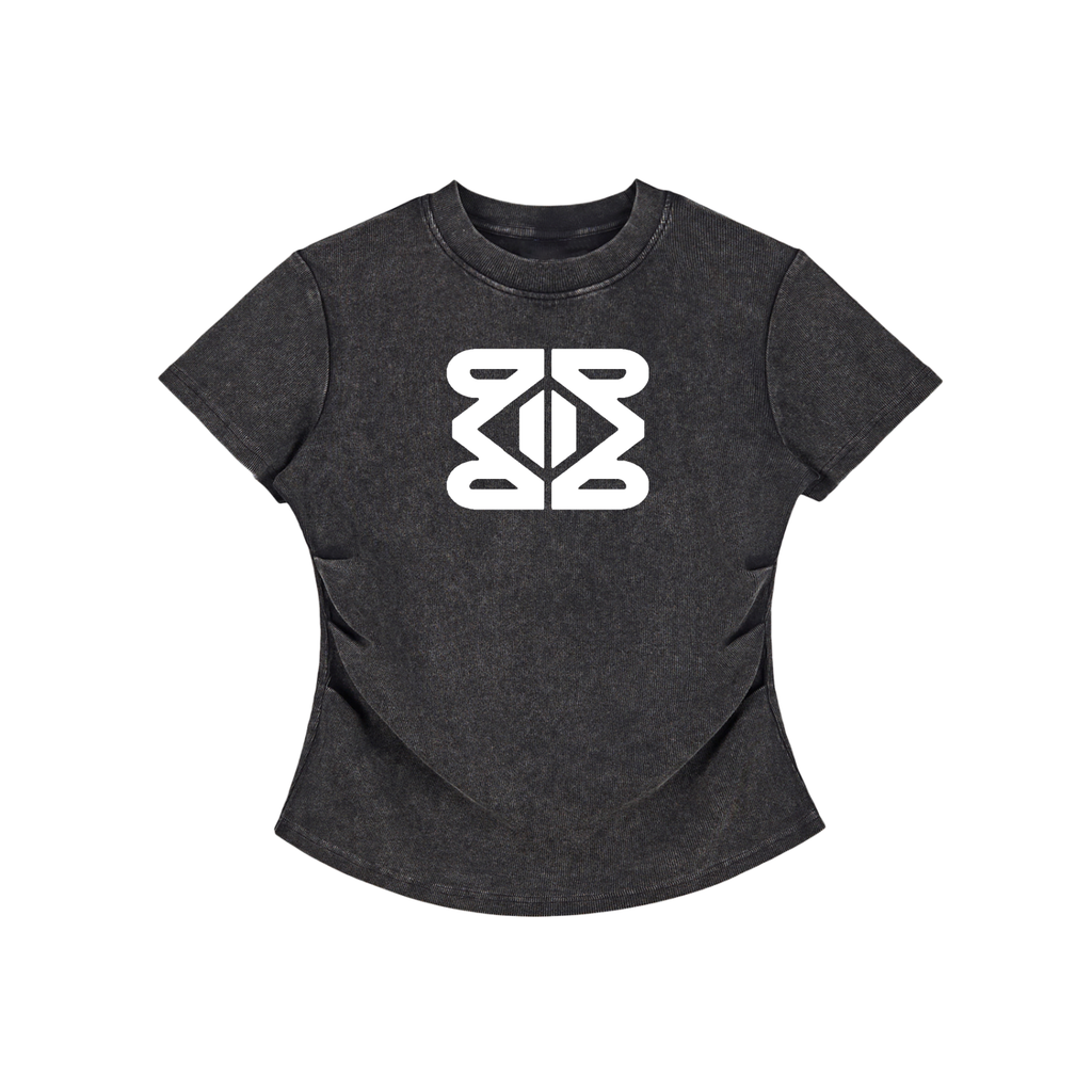 YMCARRL Vintage Washed Bodycon Cotton T-Shirt