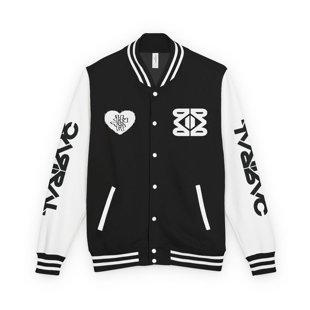 YM CARRAL Unisex Heavyweight Letterman Jacket | Casual Outerwear, Trendy Gift, Sports Apparel, Unique Statement Piece, Streetwear