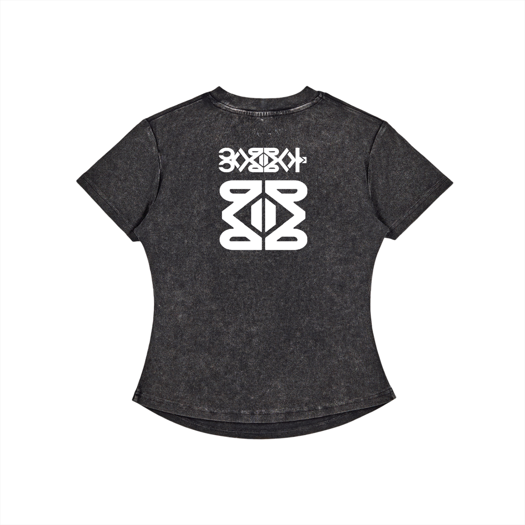 YMCARRL Vintage Washed Bodycon Cotton T-Shirt