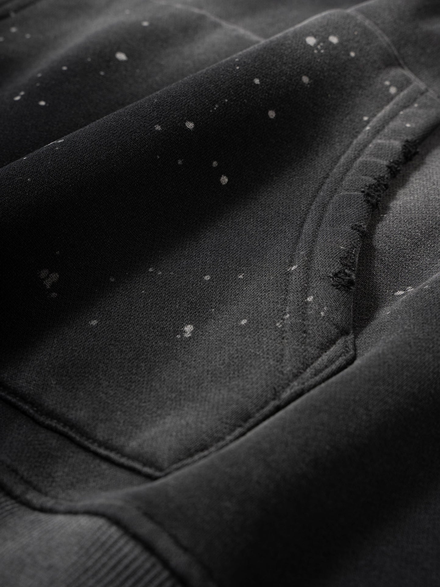 YM CARRAL + ALIEN MONEY Vintage Washed Frayed Fleece Hoodie